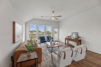 Caso Santa Rita Ranch Rental Homes in Liberty Hill, Texas Model Living Room
